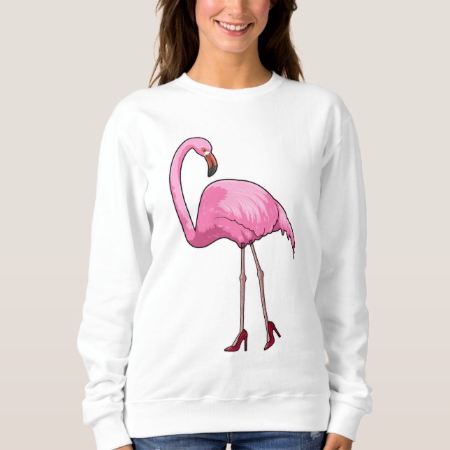 Camiseta Flamingo com salto alto (Frente)