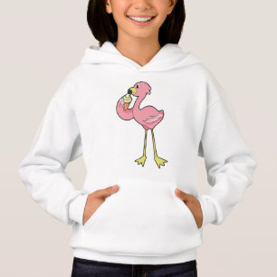 Camiseta Flamingo com sorvete Waffle