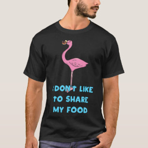 Camiseta Flamingo com um aniversário de doces