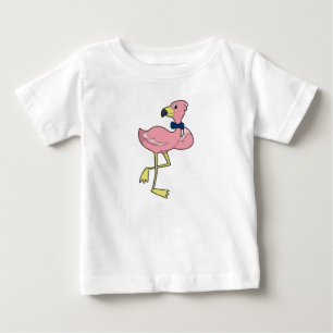 Camiseta Flamingo como Cavalheiro com Gravata