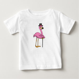 Camiseta Flamingo como pensionista com bengalê