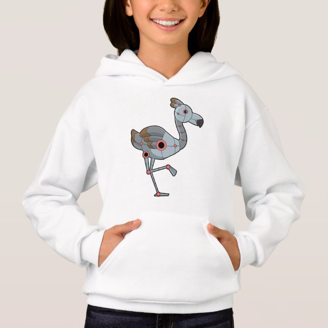 Camiseta Flamingo como Robô (Frente)