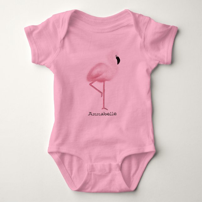 Camiseta Flamingo cor-de-rosa de Peronalized (Frente)