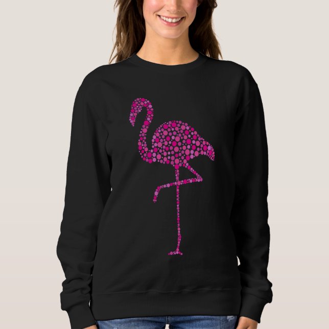 Camiseta Flamingo de Bolinhas Rosa Dia Internacional do Pon (Frente)