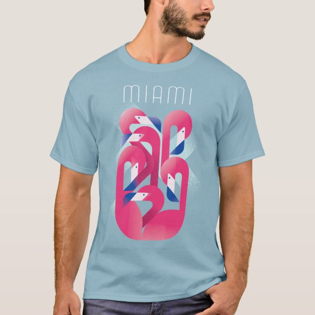 Camiseta Flamingo de Miami (Frente)