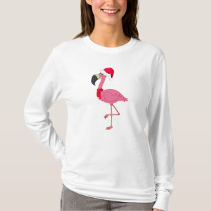Camiseta Flamingo de Natal