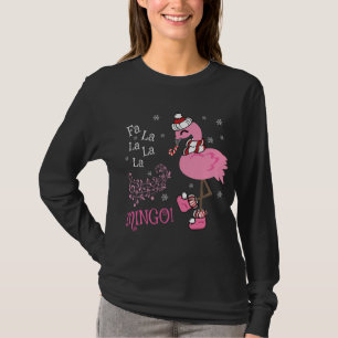Camiseta Flamingo de Natal - Fa Cóta La MINGO Candy Candi