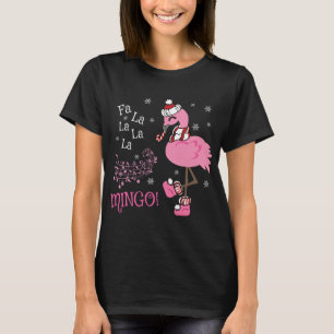 Camiseta Flamingo de Natal - Fa Cóta La MINGO Candy Candi