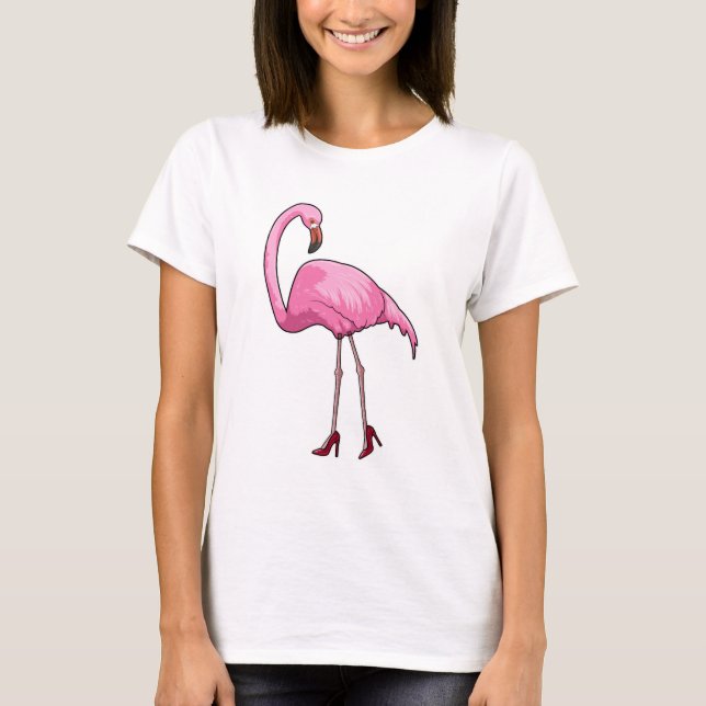 Camiseta Flamingo de Salto Alto (Frente)