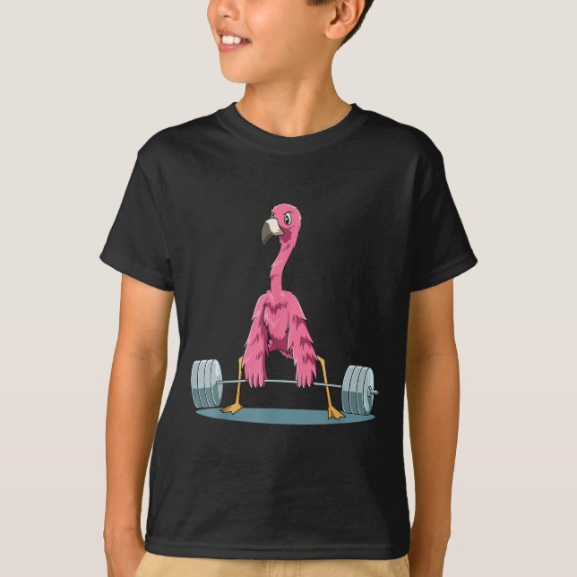 Camiseta Flamingo Deadelevador de peso Flamingo (Frente)
