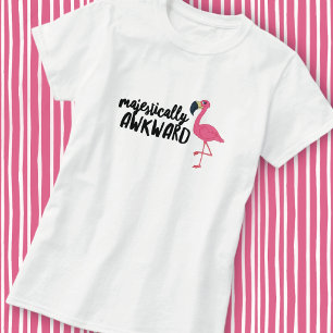 Camiseta Flamingo Desajeitadamente Majestosa
