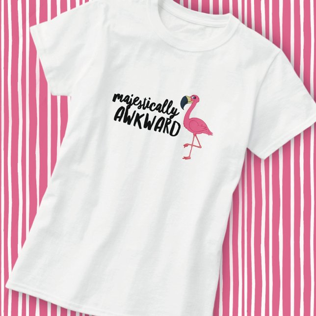 Camiseta Flamingo Desajeitadamente Majestosa (Criador carregado)