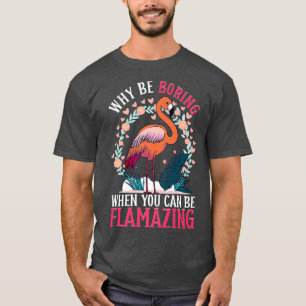 Camiseta Flamingo Design Para Ave Tropical Pode Ser Fla
