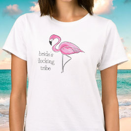 Camiseta Flamingo Despedida de Solteira Flocking T