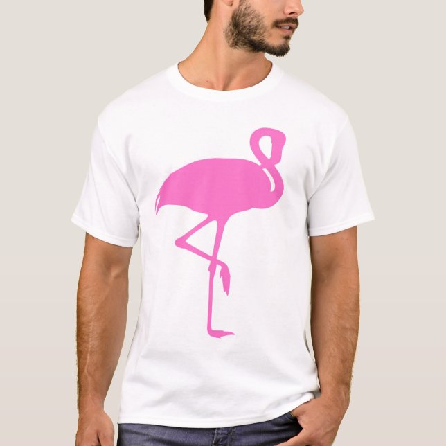 Camiseta Flamingo dos homens (Frente)