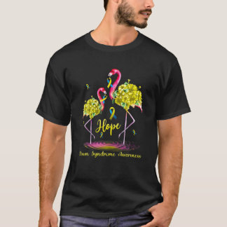 Camiseta Flamingo Down Síndrome Sensibilização