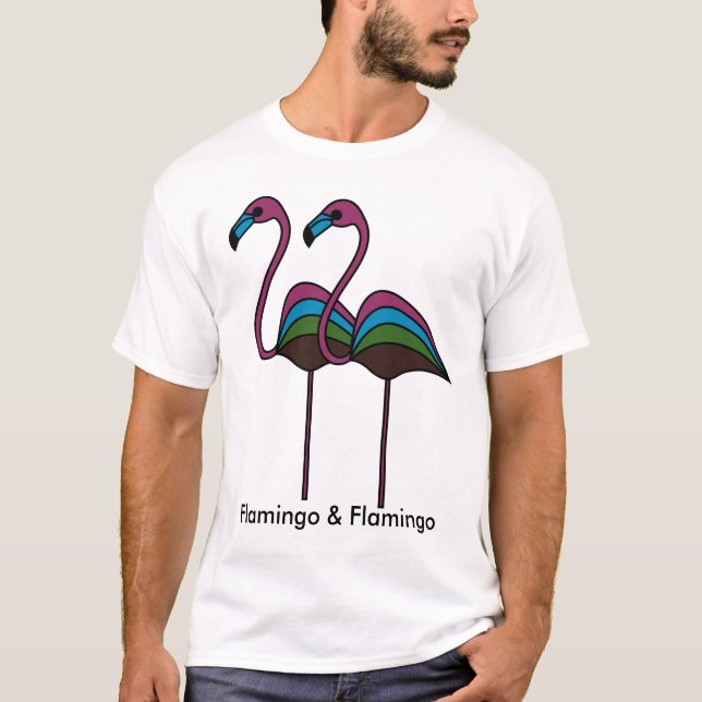 Camiseta Flamingo e Flamingo (Frente)