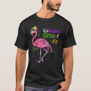 Camiseta Flamingo É Mardi Gras Yall Carnaval Jester Hat W