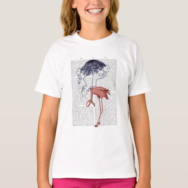 Camiseta Flamingo e Parasol (Frente)