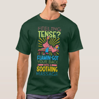 Camiseta Flamingo é Terapista de Massagem