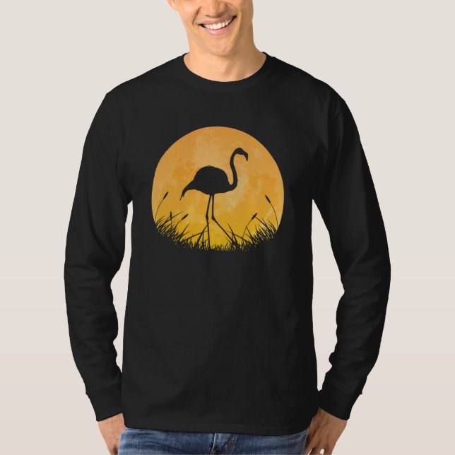 Camiseta Flamingo Easy Halloween Bird Animal Moon Co (Frente)