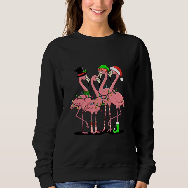 Camiseta Flamingo Felry Natal Engraçado Flamingo Lover Gift (Frente)