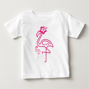 Camiseta Flamingo Feminino de Verão Fofo