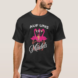 Camiseta Flamingo Feminino de Verão Garotas Isso Escala Eh