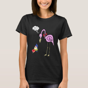 Camiseta Flamingo gnomo engraçado, você é tão brega present