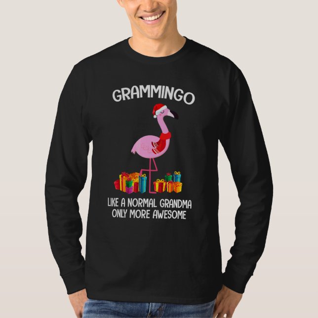 Camiseta Flamingo Grammingo Como Uma Avó Normal Engraçada C (Frente)