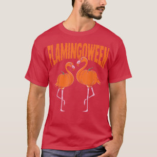 Camiseta Flamingo Halloween Engraçado Pumpkin 2258