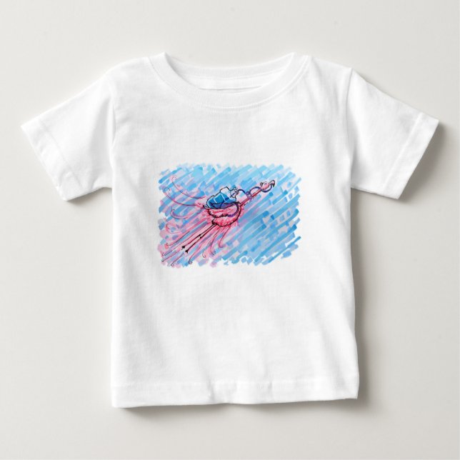 Camiseta Flamingo Hidratado (Frente)