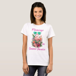 Camiseta Flamingo in Summer Paradise