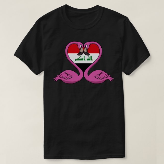 Camiseta Flamingo Iraque (Frente do Design)