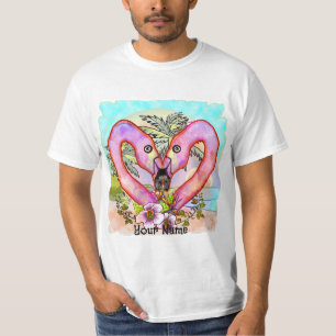Camiseta Flamingo Love