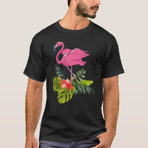 Camiseta Flamingo Lover Animal Exótico Flores Tropicais