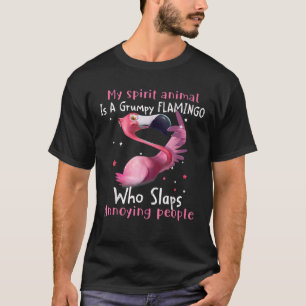 Camiseta Flamingo Lover Meu Animal Espirituoso É Grumpy Fla