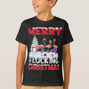 Camiseta Flamingo Lover Xmas Gift Feliz Flocando Natal
