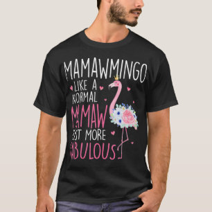 Camiseta Flamingo Mamawmingo como uma diversão floral norma