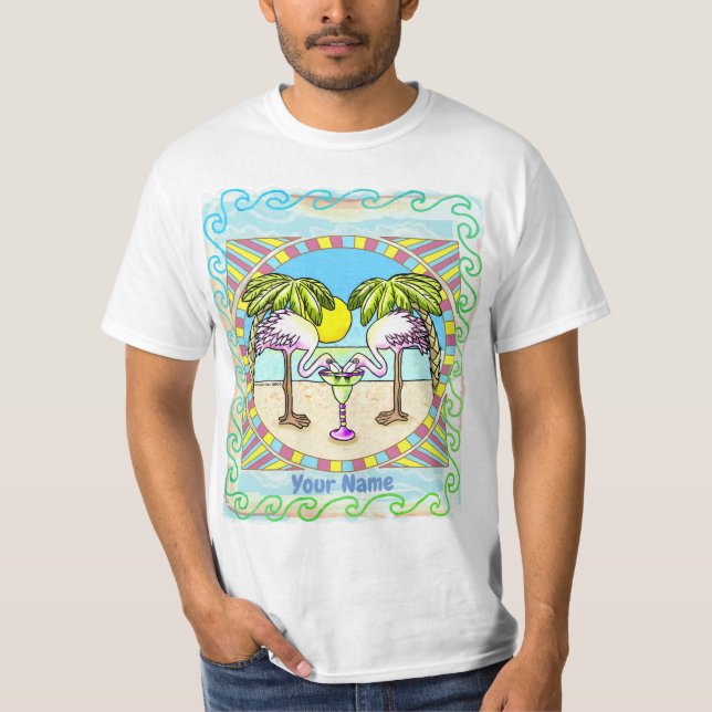 Camiseta Flamingo Margarita  (Frente)