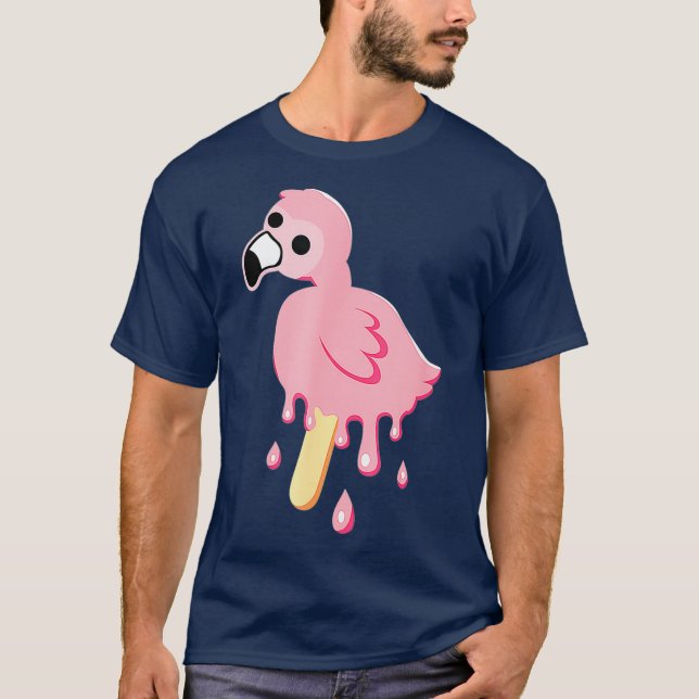 Camiseta Flamingo Merch mrflimflam Bird Popsicle (Frente)