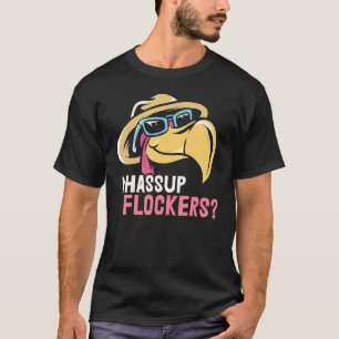 Camiseta Flamingo Motif Para Jardim E Piscina Com Dizendo