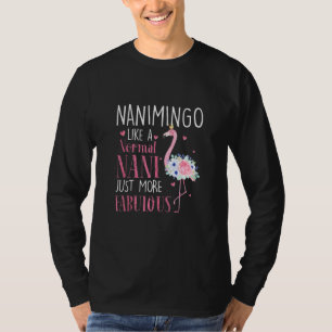 Camiseta Flamingo Nanimingo Como Um Vovô Nani Engraçado Nor
