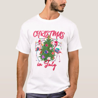 Camiseta Flamingo Natal Tropical