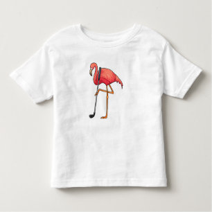 Camiseta Flamingo no Golf, clube de golfe