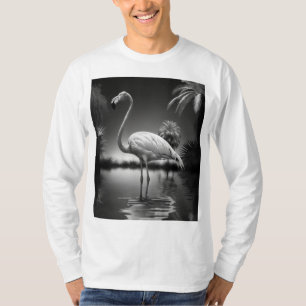 Camiseta Flamingo numa Piscina