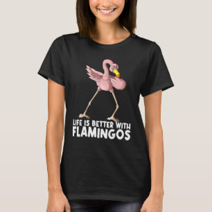 Camiseta Flamingo Para Homens Crianças Flamingo Bird 1