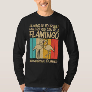 Camiseta Flamingo Para Homens Flamingos Rosa Vintage 70s