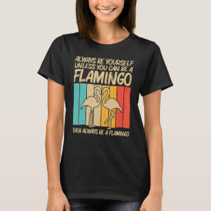 Camiseta Flamingo Para Homens Flamingos Rosa Vintage 70s