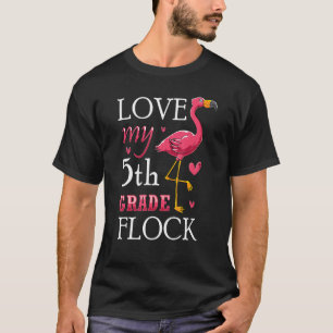 Camiseta Flamingo Pink Bird Flamingo De Volta À Escola Pela